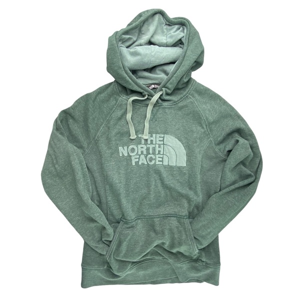 The North Face Tops - The North Face Green Half Dome Hoodie Pullover Sweatshirt Women's small